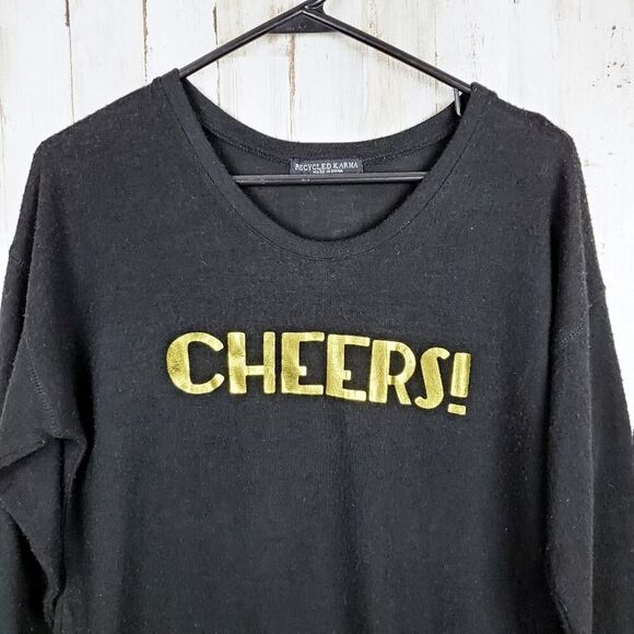 Recycled Karma Sweater Black Size Small - Picture 4 of 9